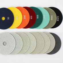 125mm High grade white diamond floor polishing pad